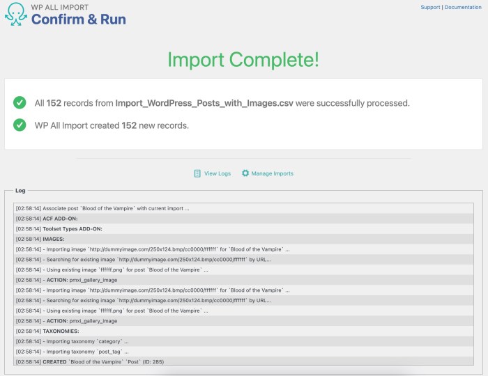 How to import external images in wordpress