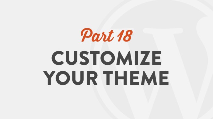 Customize theme