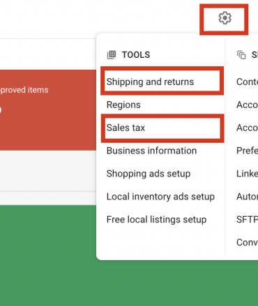 Google merchant center data alerts product protection