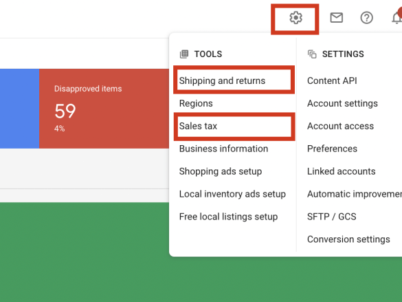 Google merchant center data alerts product protection