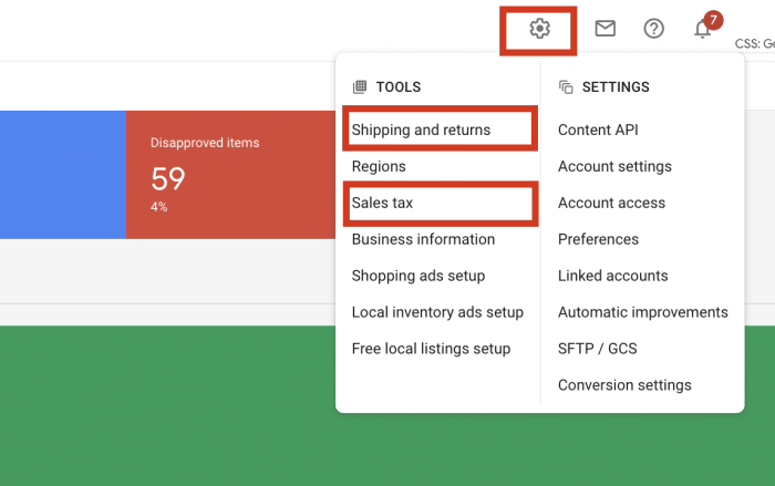 Google merchant center data alerts product protection