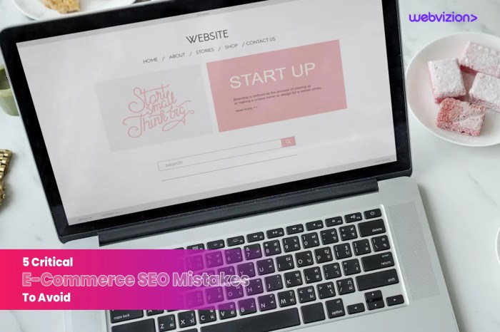 Seo errors ecommerce websites