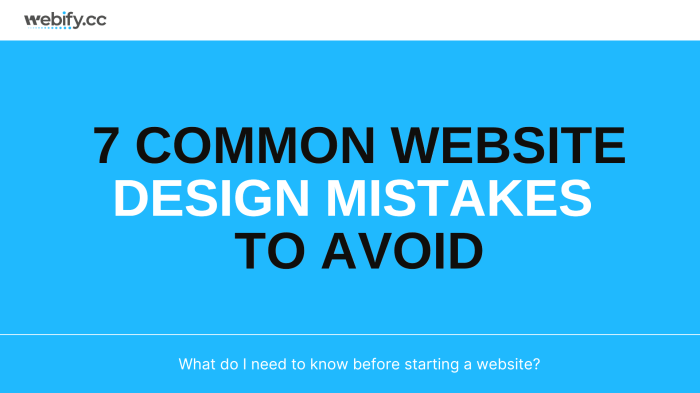 7 common web design mistakes small businesses should avoid