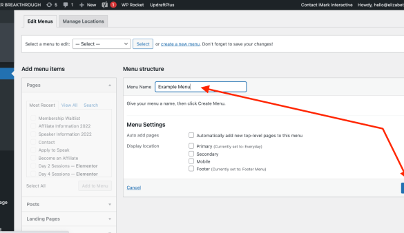 How to create an anchor link in wordpress