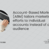 Saas companies must adopt an account based marketing strategy