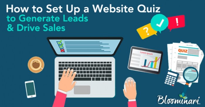 Generating leads driving sales interact quizzes
