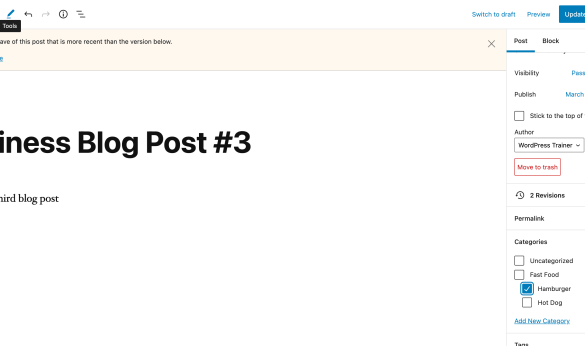 How to add edit events and edit events category in wordpress