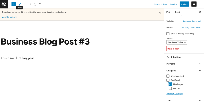 How to add edit events and edit events category in wordpress