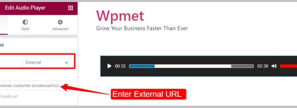 How to add an audio music player widget in wordpress