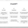 Chatgpt capabilities and limitations