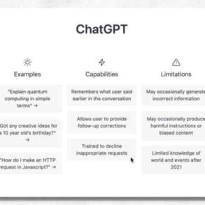 Chatgpt capabilities and limitations