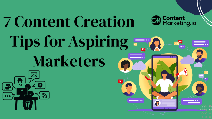 Tips for creating content