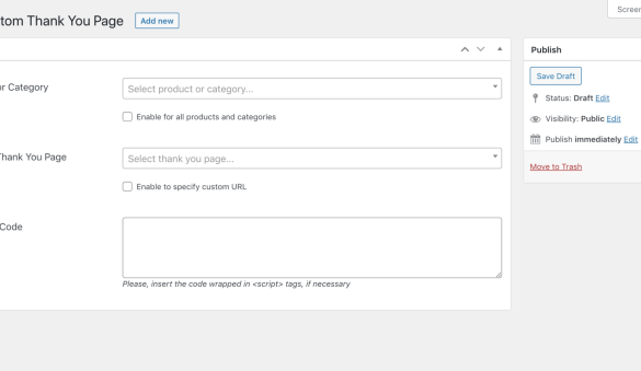 How to easily create custom woocommerce thank you pages 2