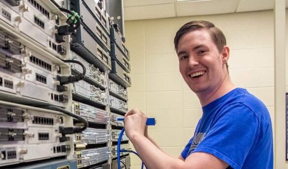 Man on a cyber security mission