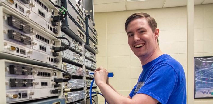 Man on a cyber security mission