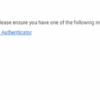Two factor authentication setup