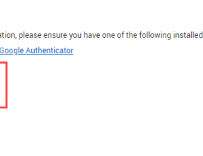Two factor authentication setup