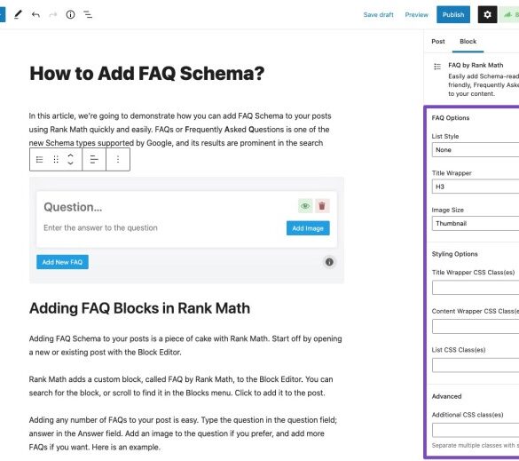 Faq schema a guide