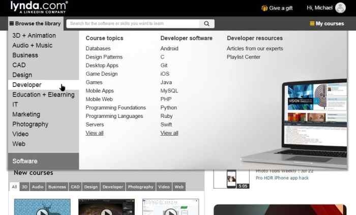 Access free lynda com courses with auckland libraries membership card