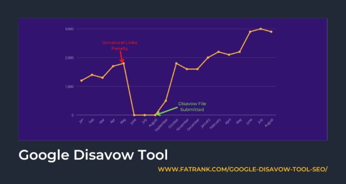 Google disavow tool inform bad links use how will file look like