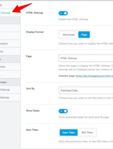 How to add an html sitemap page in wordpress