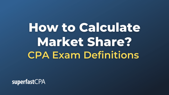 How to calculate market share