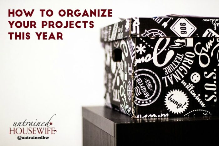 How to organize a project