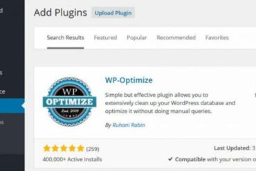 Install wp optimize plugin