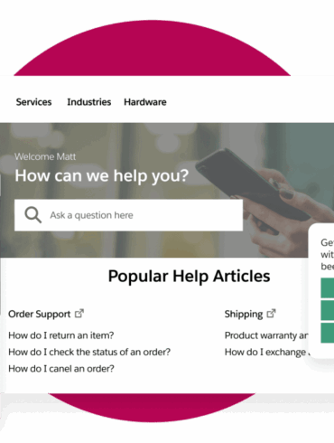Salesforce self service customer support