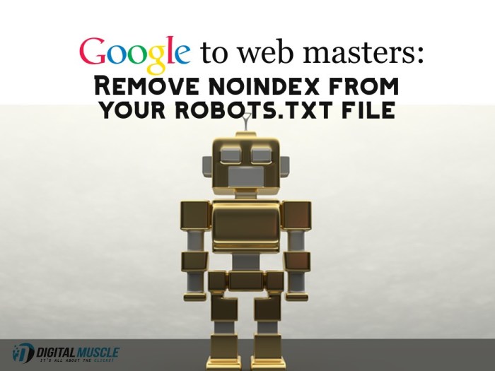 Google ends support robotstxt noindex
