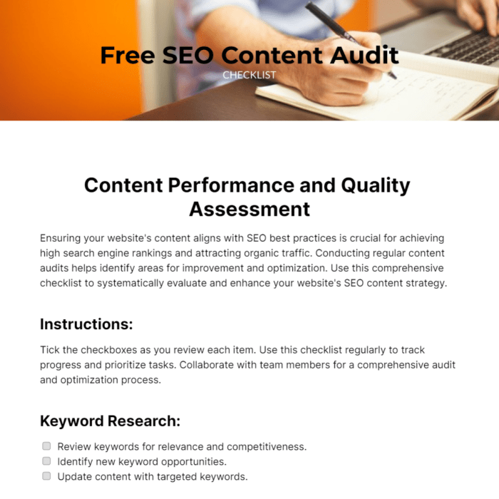 Your content audit checklist for optimizing your content marketing