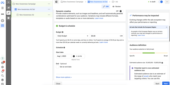 Facebook ads tips and features