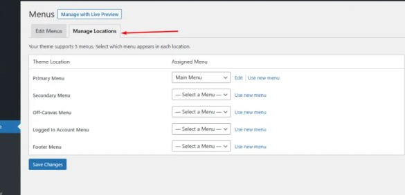 How to add wordpress navigation menu in posts pages