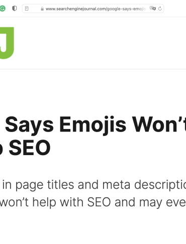 Emojis seo friend or foe