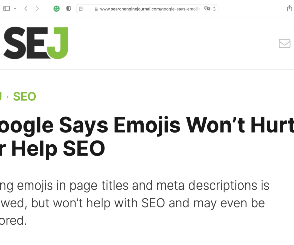 Emojis seo friend or foe