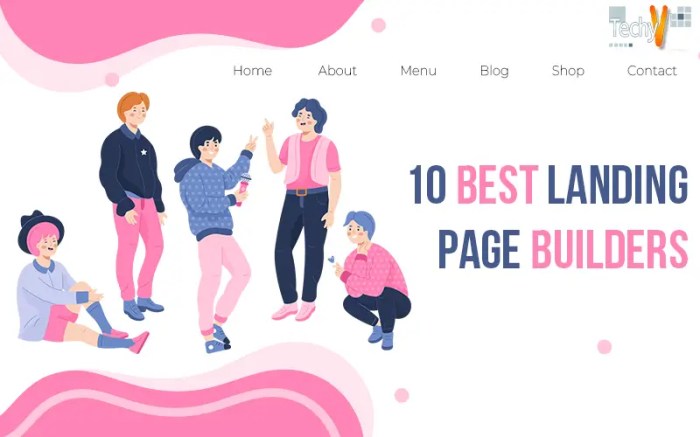 Landing page creation tools