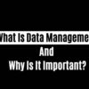 Why is data management important to your business