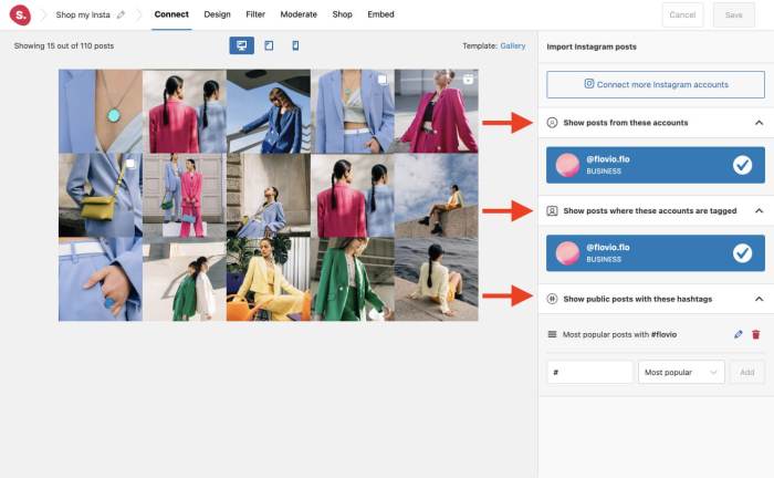 How to add instagram shoppable images in wordpress