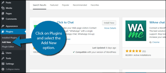 How to add whatsapp chatbox and share buttons in wordpress