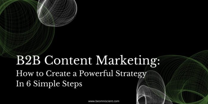 B2b content marketing efficiencies