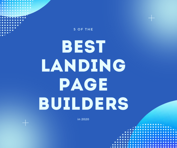 Landing page creation tools