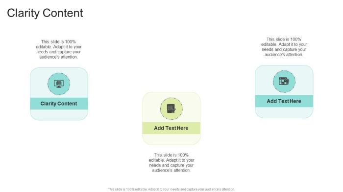 Content with clarity integrity
