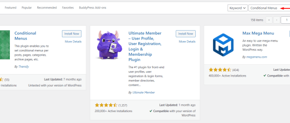How to add conditional logic to menus in wordpress