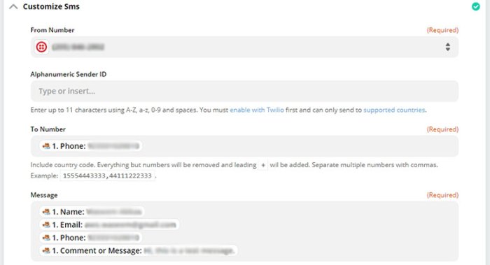 How to send sms messages to your wordpress users
