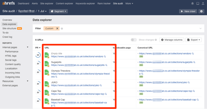 Product page duplicate content