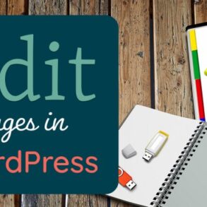 How to edit page in wordpress