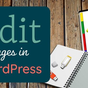 How to edit page in wordpress