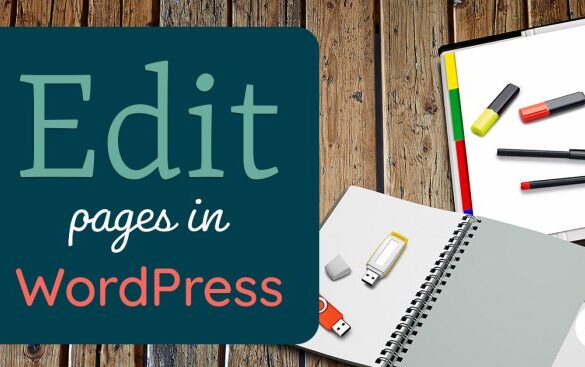 How to edit page in wordpress