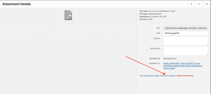 How to hide noindex pdf files in wordpress