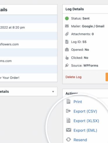 How to setup wordpress email logs